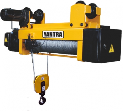 Modification with trolley, normal headroom – reeving 2/1